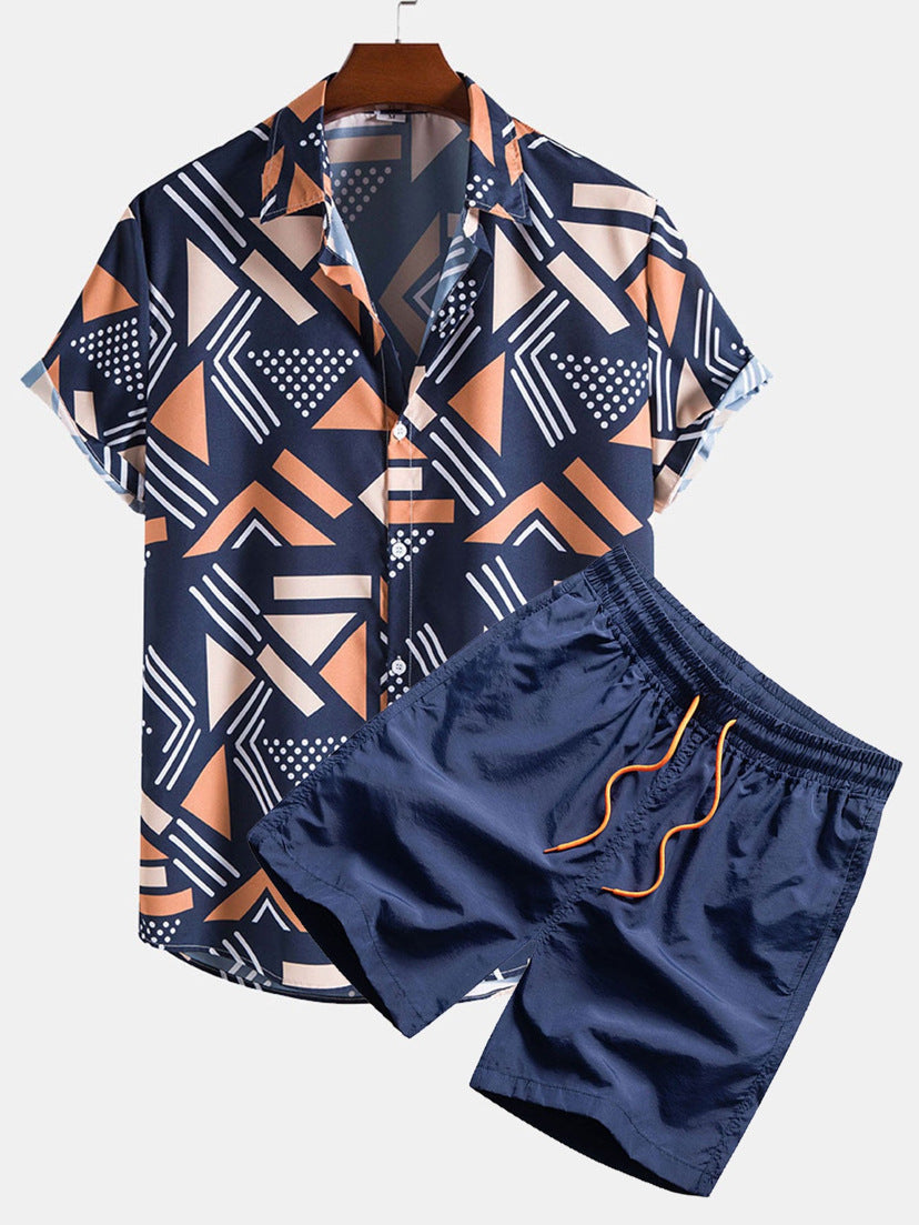 Digital Printed casual Short Sleeved Set