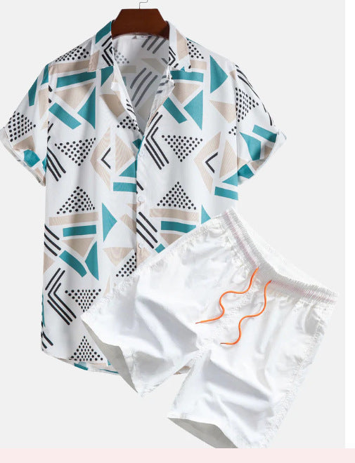 Digital Printed casual Short Sleeved Set