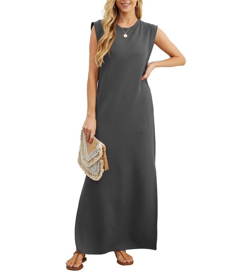 Romaisa | Casual-Chic Maxi Dress with Slit Detail