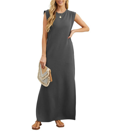 Romaisa | Casual-Chic Maxi Dress with Slit Detail