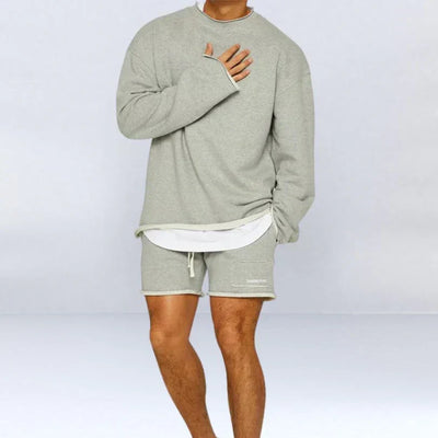 Nathan | Long-Sleeved Shirt and Shorts Set
