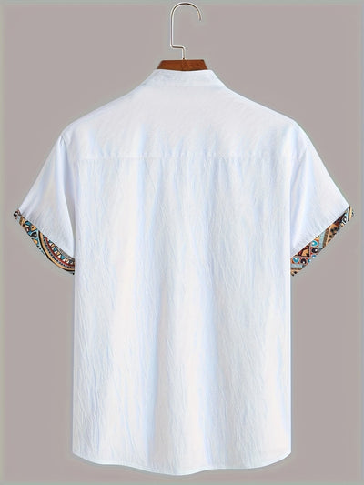Kai Morgan | Color Block Tribal Cotton Shirt