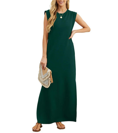 Romaisa | Casual-Chic Maxi Dress with Slit Detail