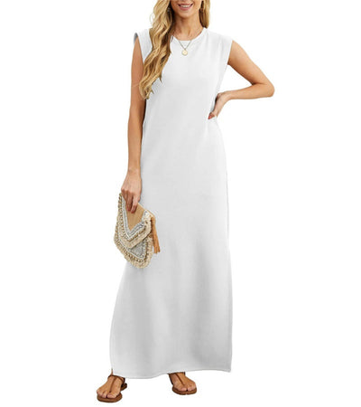 Romaisa | Casual-Chic Maxi Dress with Slit Detail