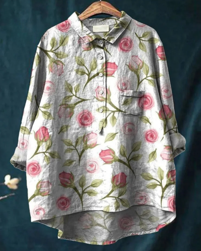 Odélie – Women's Floral Shirt