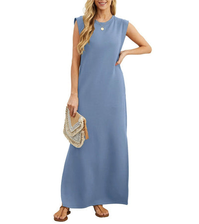 Romaisa | Casual-Chic Maxi Dress with Slit Detail