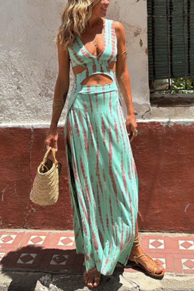 Bianca - Cut-Out Plunge Dress