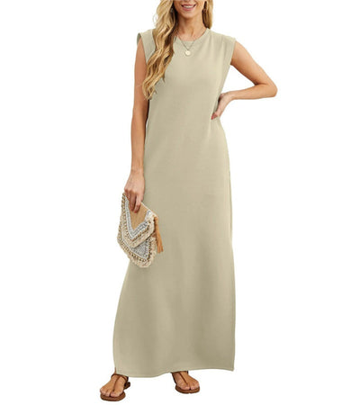 Romaisa | Casual-Chic Maxi Dress with Slit Detail