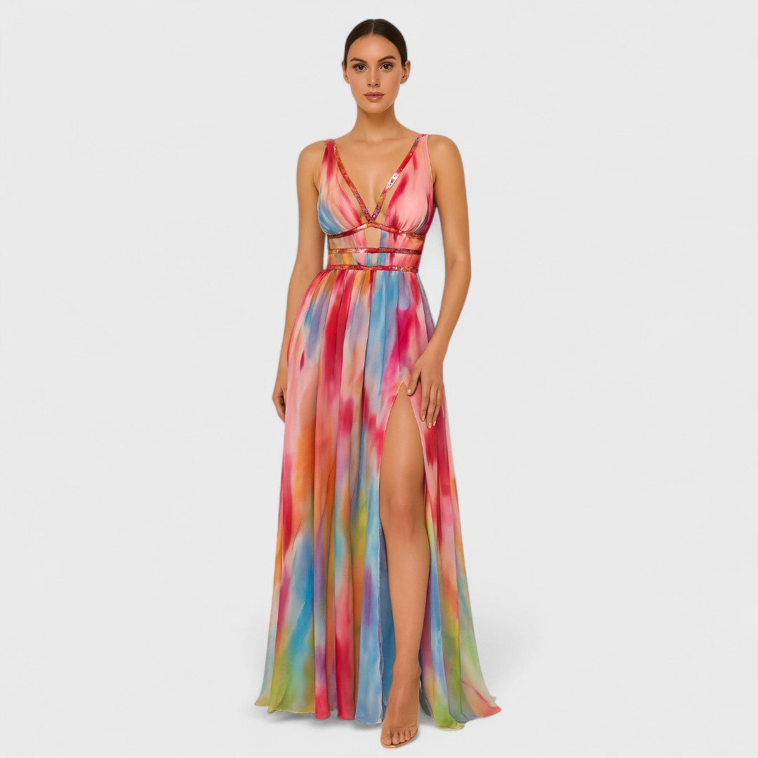 Freya - Painted long dress