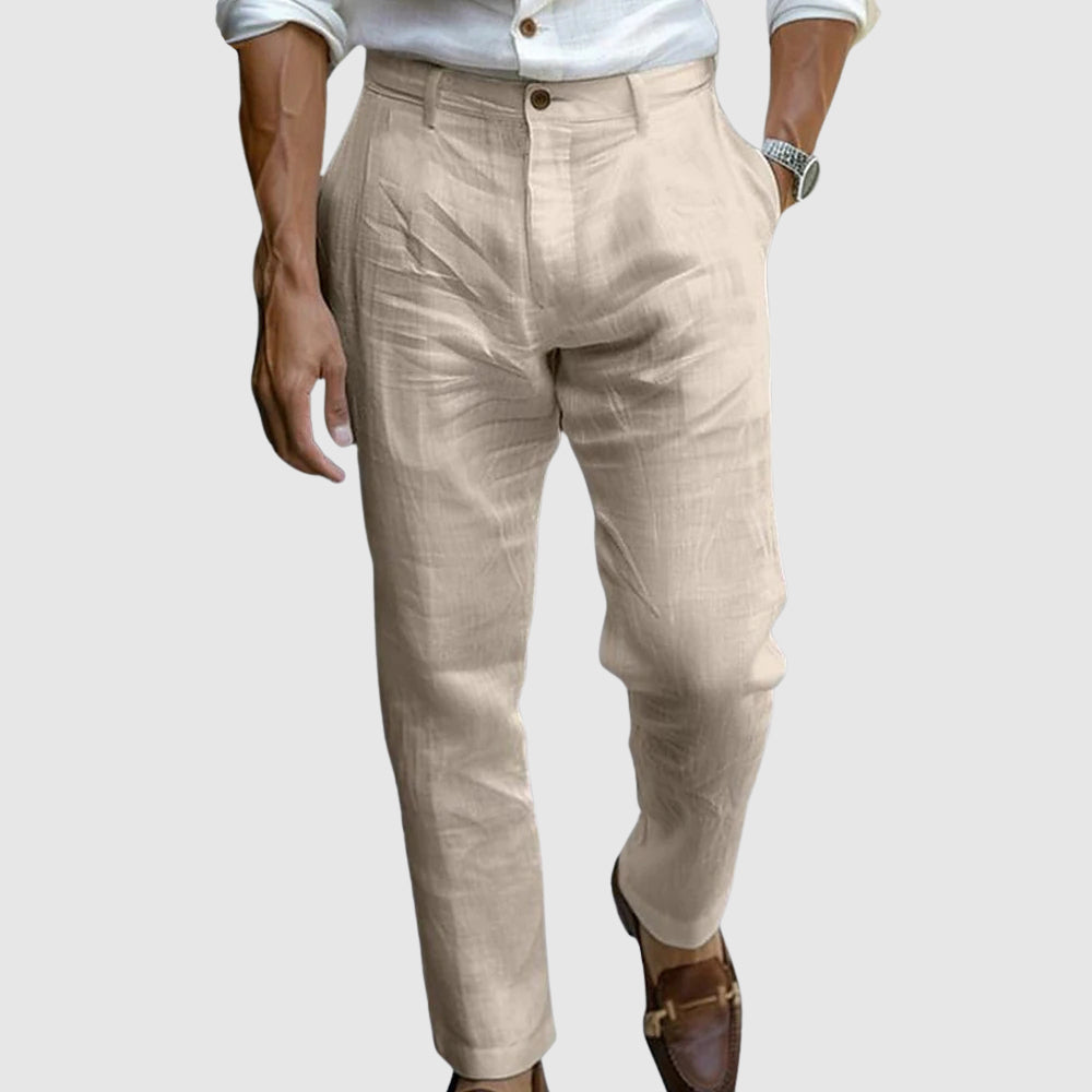 Moretti | Light Linen Trousers