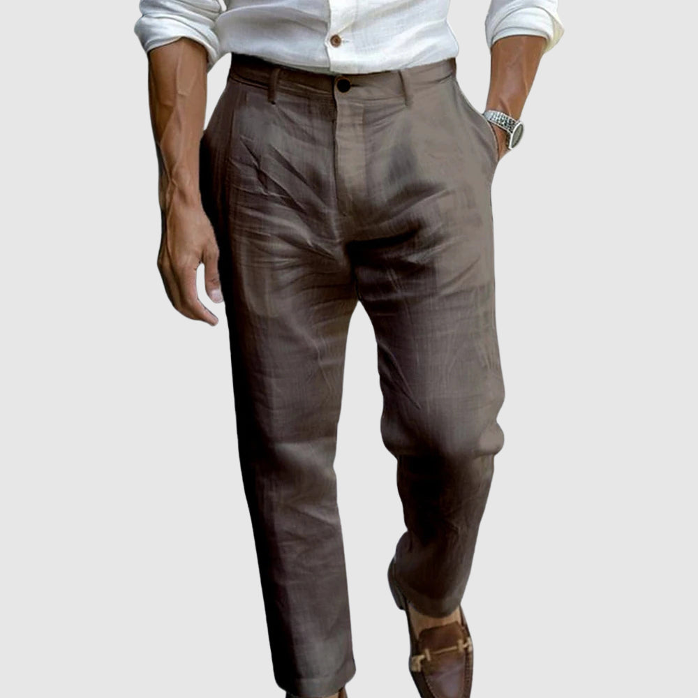 Moretti | Light Linen Trousers