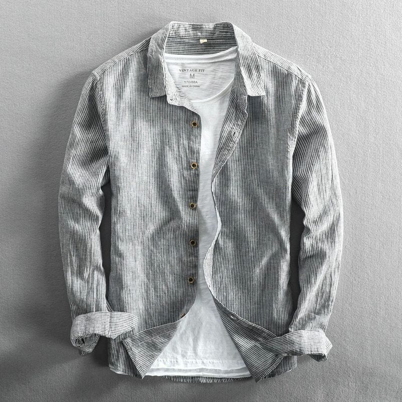 Clifford |  Stylish Striped Button-Down Shirt