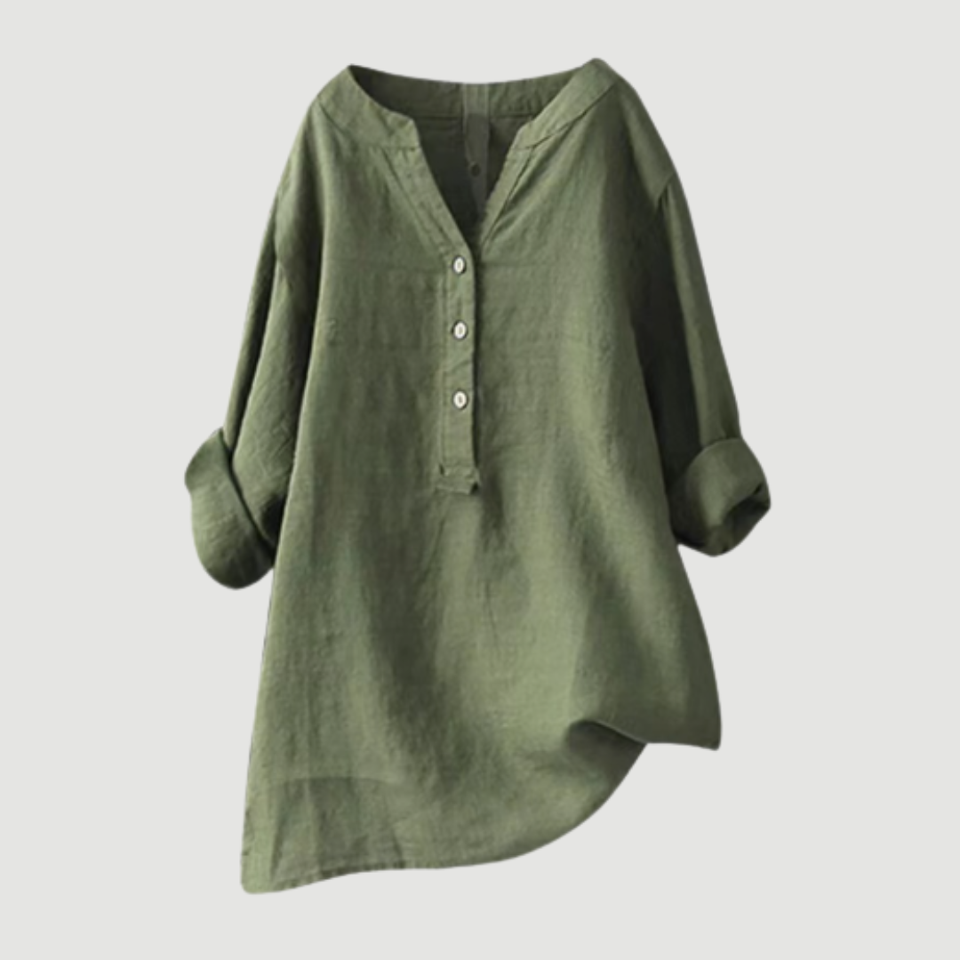 Freja – Breezy Luxe Linnenblouse