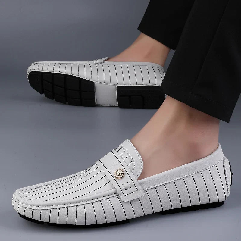 Milanese – Striped Drivers Loafer