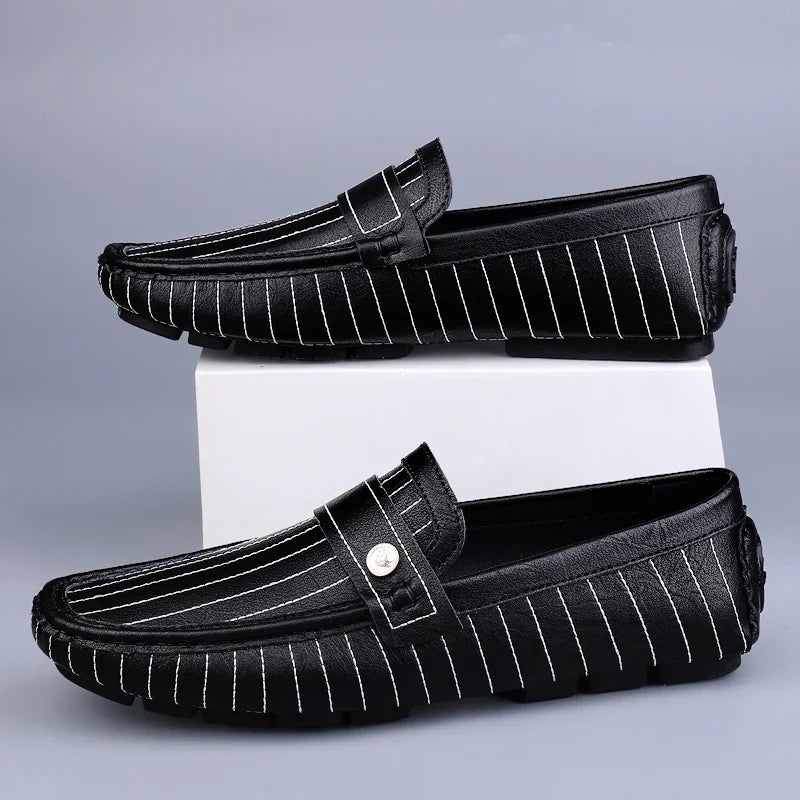 Milanese – Striped Drivers Loafer
