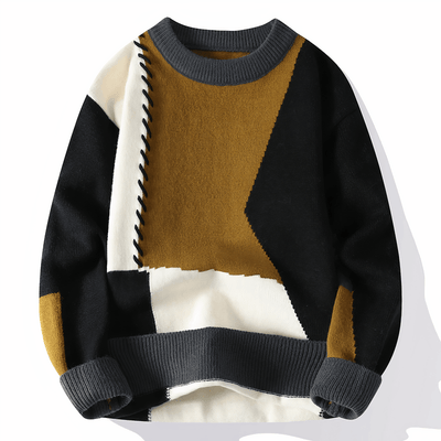 Eloise - Knitted patchwork jumper