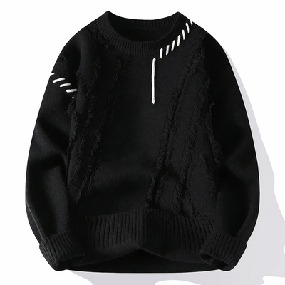 Eloise - Knitted patchwork jumper