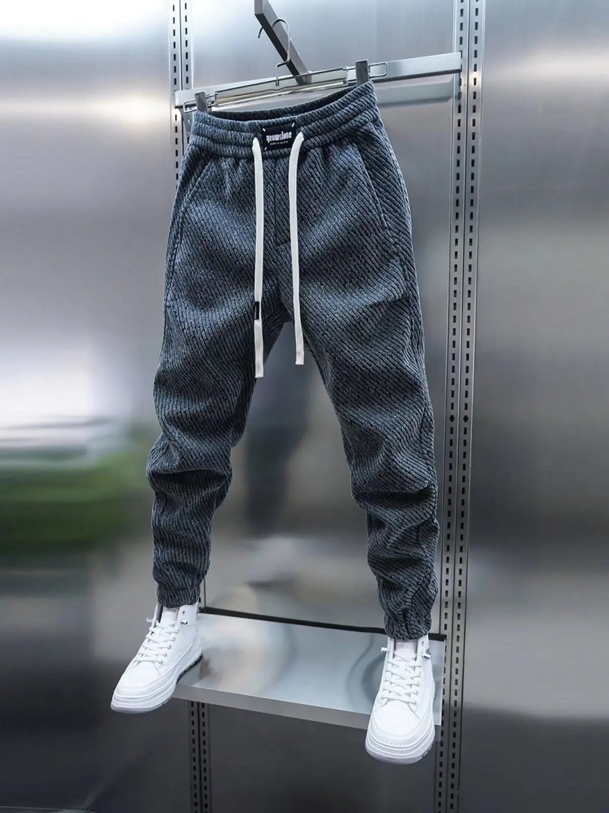 Theo James | Casual Patterned Pants