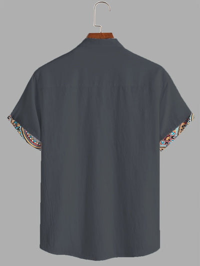 Kai Morgan | Color Block Tribal Cotton Shirt