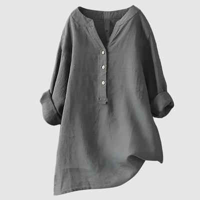 Freja – Breezy Luxe Linnenblouse