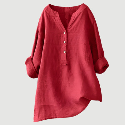 Freja – Breezy Luxe Linnenblouse
