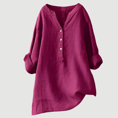 Freja – Breezy Luxe Linnenblouse