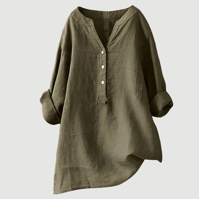 Freja – Breezy Luxe Linnenblouse