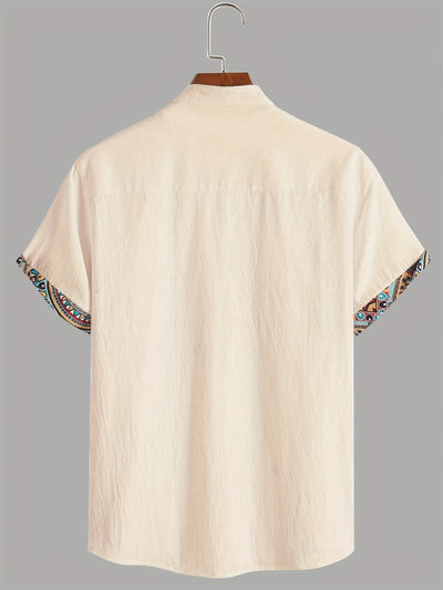 Kai Morgan | Color Block Tribal Cotton Shirt