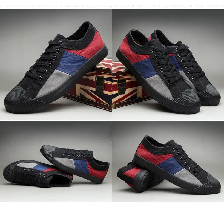 Andrew | Claude Monet Low-Top Canvas Sneakers