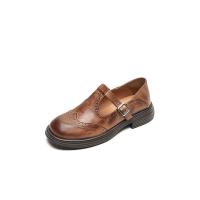 VeldaClássique – Elegant Leather Mary Janes