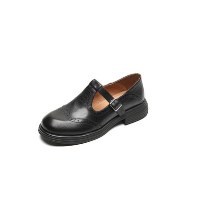 VeldaClássique – Elegant Leather Mary Janes