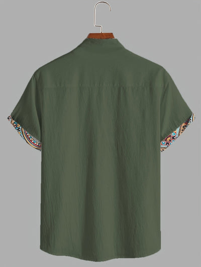Kai Morgan | Color Block Tribal Cotton Shirt