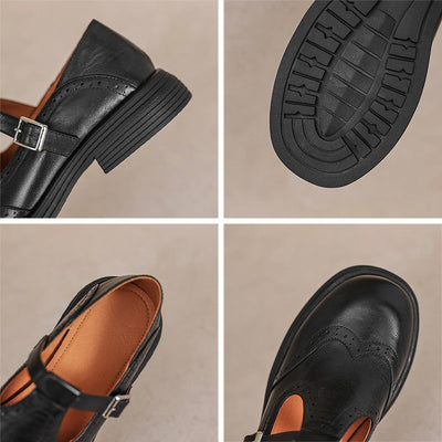 VeldaClássique – Elegant Leather Mary Janes