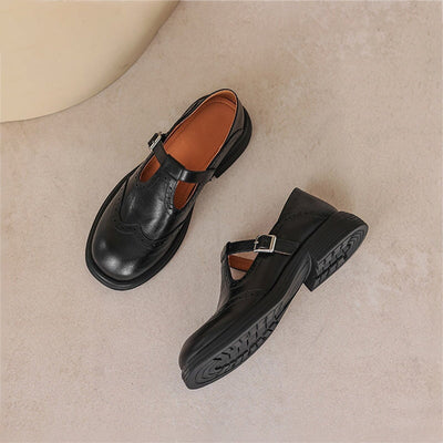 VeldaClássique – Elegant Leather Mary Janes