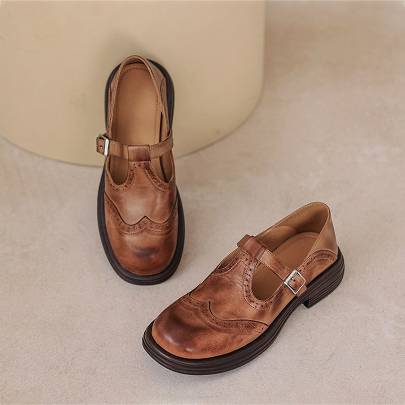 VeldaClássique – Elegant Leather Mary Janes