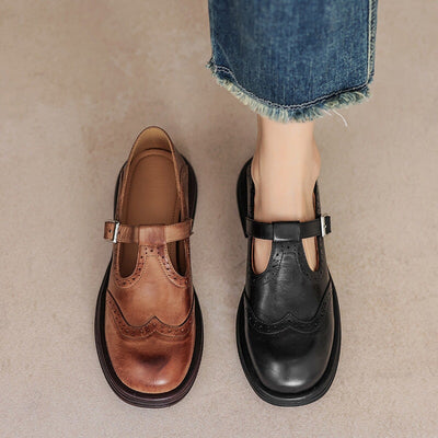 VeldaClássique – Elegant Leather Mary Janes