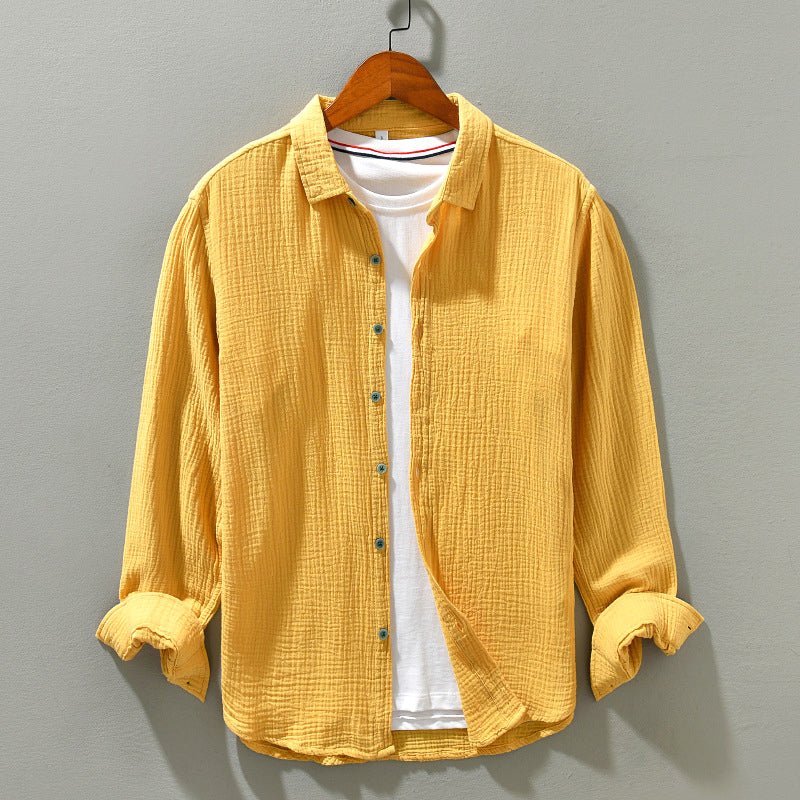 STEPHEN - COTTON SHIRT WITH LONG SLEEVES