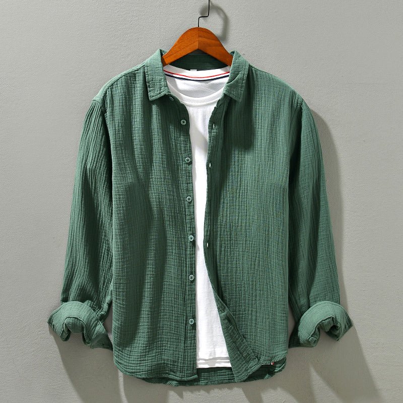 STEPHEN - COTTON SHIRT WITH LONG SLEEVES