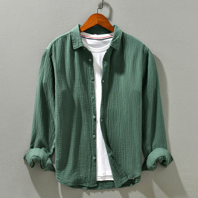 STEPHEN - COTTON SHIRT WITH LONG SLEEVES